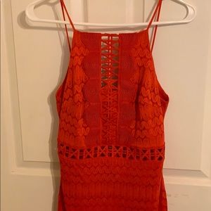 Beautiful bright red/orange dress